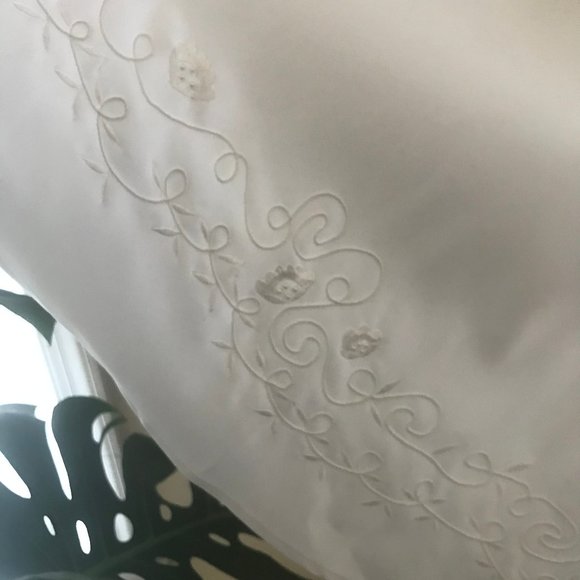 Special Occasion Dress Communion Wedding White Embroidered NEW w Tags - Picture 7 of 10